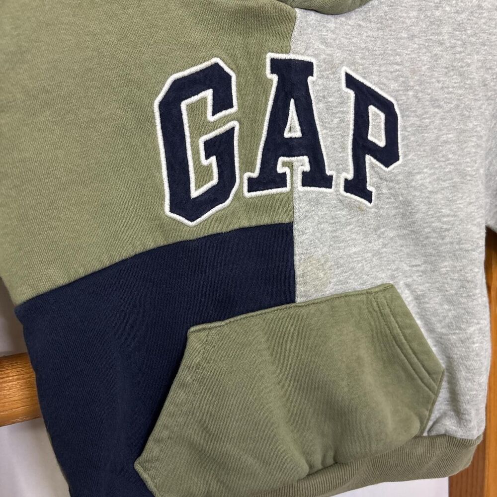 Babygap Green and Khaki Hoodie - Picture 2 of 6